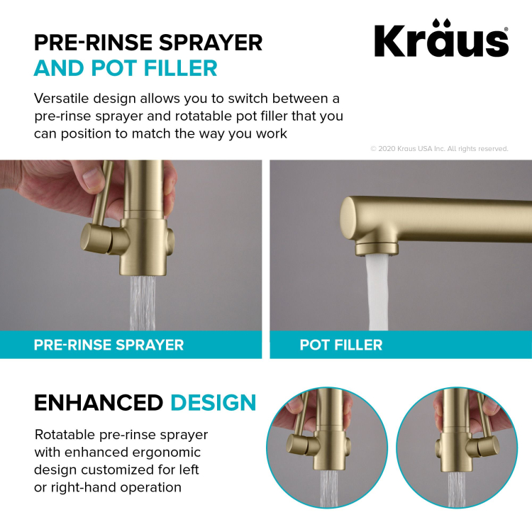 Кухонний змішувач ARTEC PRO™ KPF-1603SFACBMB Kraus
