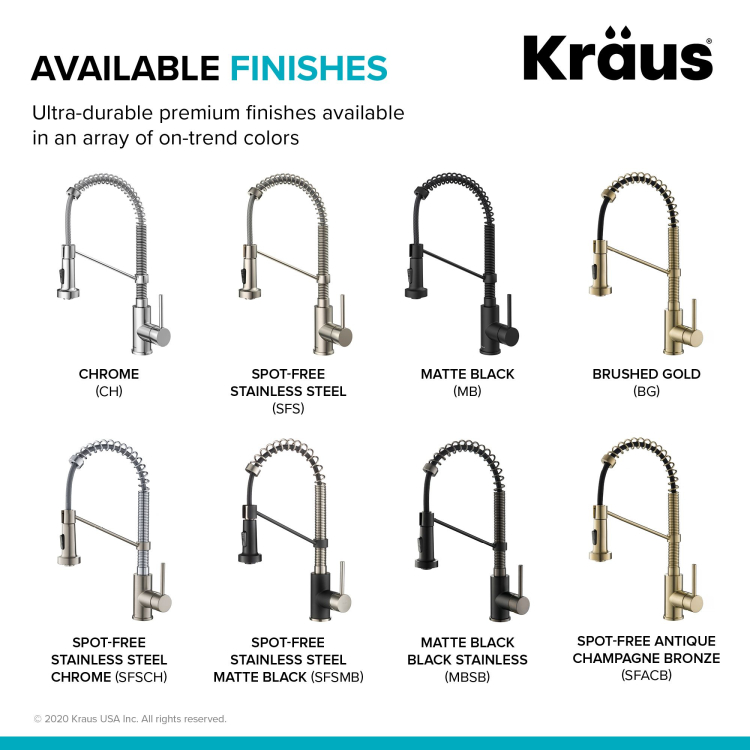 Змішувач кухонний BOLDEN™ KPF-1610SFACB Kraus