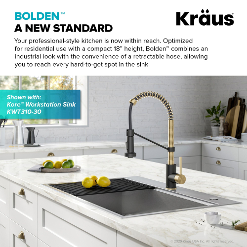 Змішувач кухонний BOLDEN™ KPF-1610SFACBMB Kraus-foto10