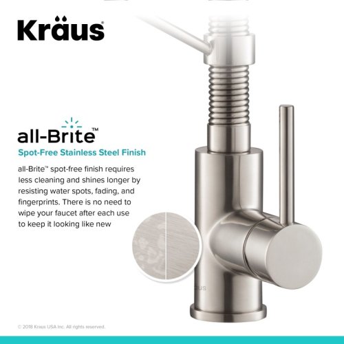 Змішувач кухонний BOLDEN™ KPF-1610SFS Kraus -foto7