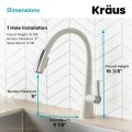 Кухонний змішувач NOLEN™ KPF-1673CHWH Kraus