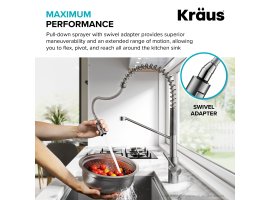 Кухонний змішувач OLETTO™ KPF-2631MB Kraus *Товар з вітрини-foto3