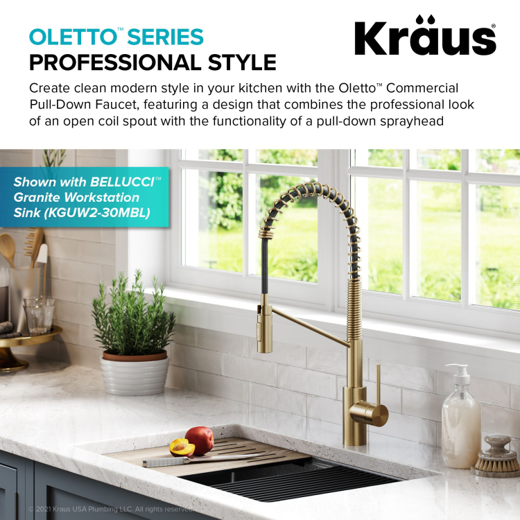 Кухонний змішувач OLETTO™ KPF-2631SFACB Kraus