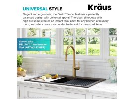 Кухонний змішувач OLETTO™ KPF-2820BB Kraus *Товар з вітрини-foto6
