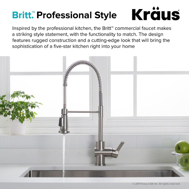 Кухонний змішувач BRITT™ KPF-1690SFS Kraus