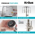 Змішувач кухонний BOLDEN™ KSF-1610MB Kraus з сенсорним керуванням