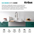 Кухонна мийка Kore KWF210-30 з переднім фартуком нижнього монтажу, WORKSTATION