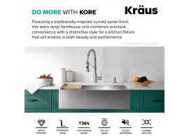 Кухонна мийка Kore KWF210-30 з переднім фартуком нижнього монтажу, WORKSTATION-foto11